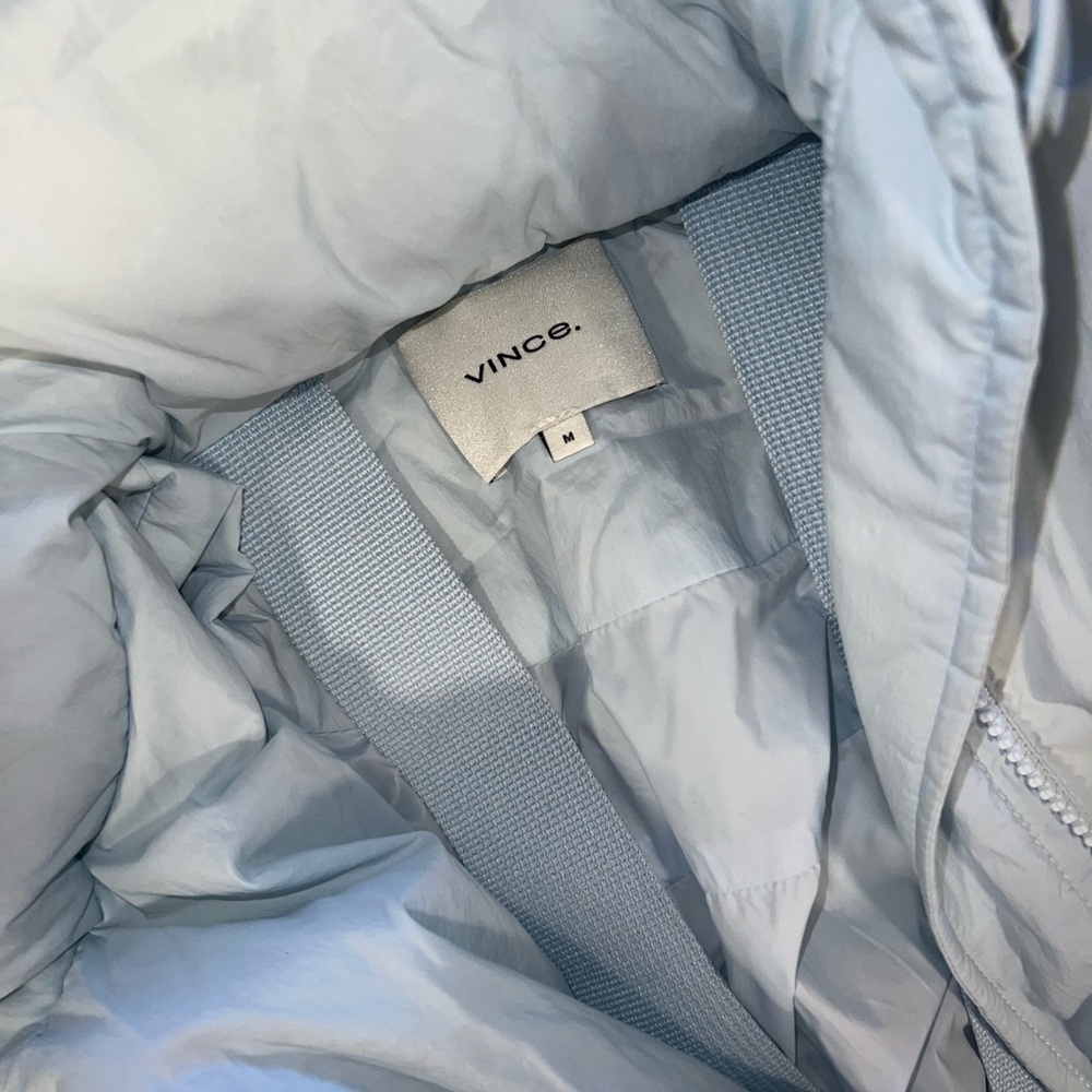 Vince Sky Blue Quilted Jacket